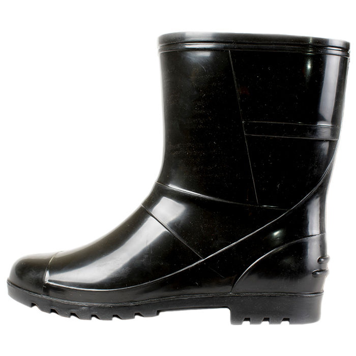 Сапоги мужские ПВХ низкие однотонные, утепленные