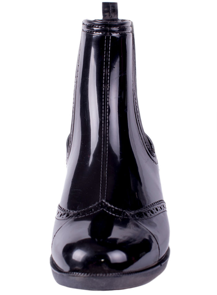 Полусапожки женские ПВХ с эластичными вставками, утепленные