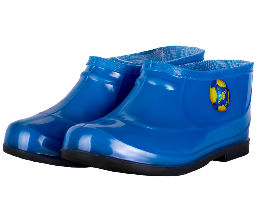 Галоши детские однотонные с наклейкой