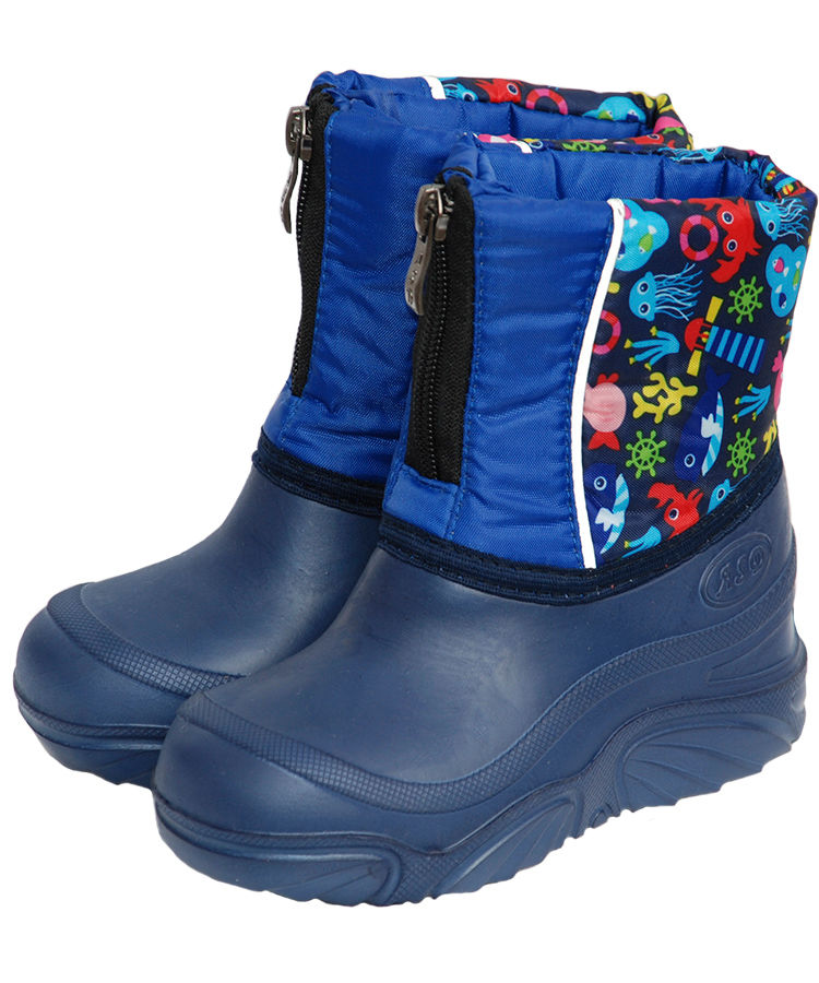 Сапожки детские  комбинированные, на молнии