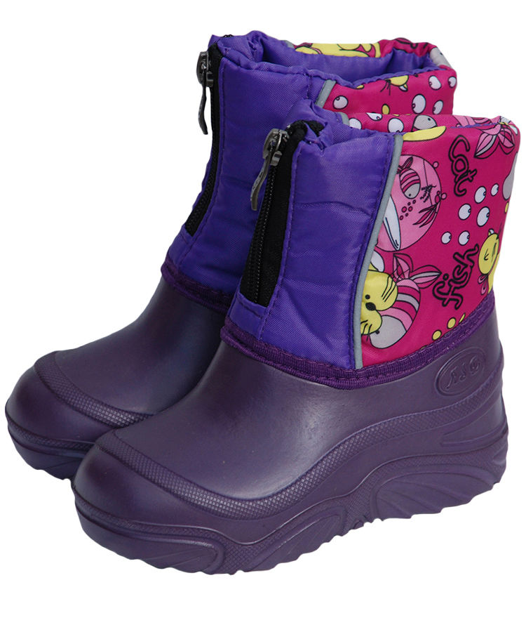 Сапожки детские  комбинированные, на молнии