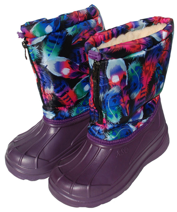 Сапоги женские ЭВА комбинированные, разноцветные, на молнии