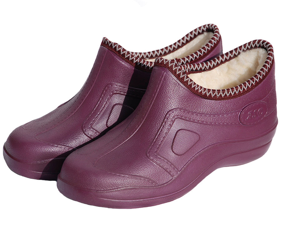 Галоши женские ЭВА утеплённые искусственным мехом