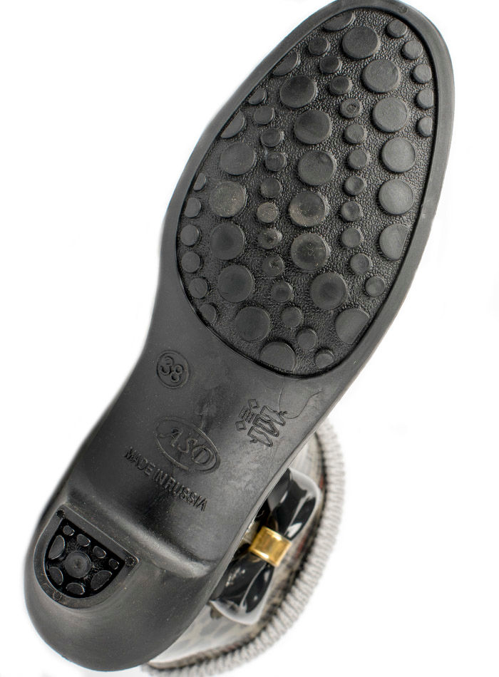 Полусапожки женские ПВХ разноцветные с манжетой, утепленные