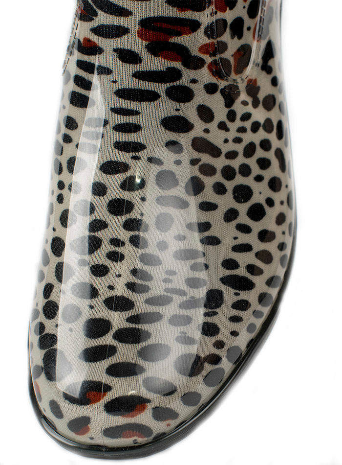 Полусапожки женские ПВХ разноцветные, утепленные