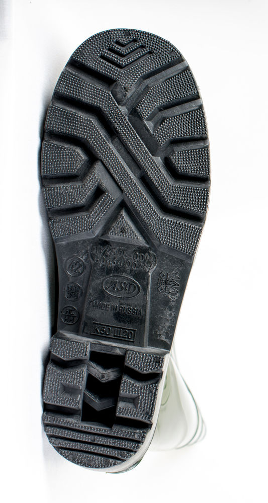 Сапоги из ПВХ рабочие мужские высокие однотонные с кислотощелоче- и маслобензостойкой подошвой