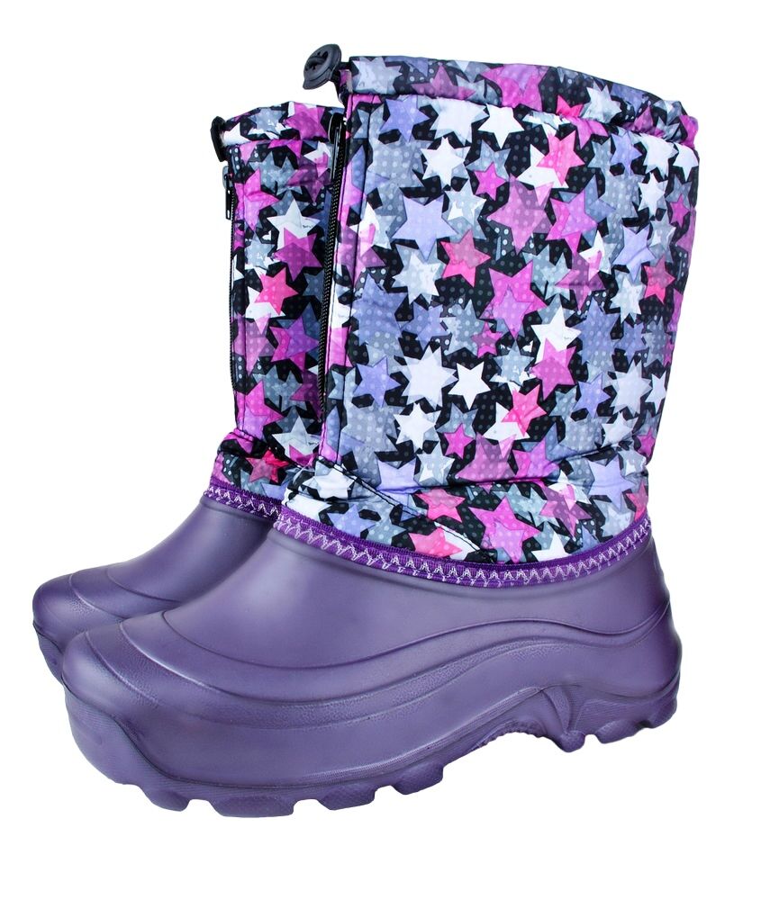  Сапоги женские ЭВА комбинированные разноцветные на молнии, с фиксатором