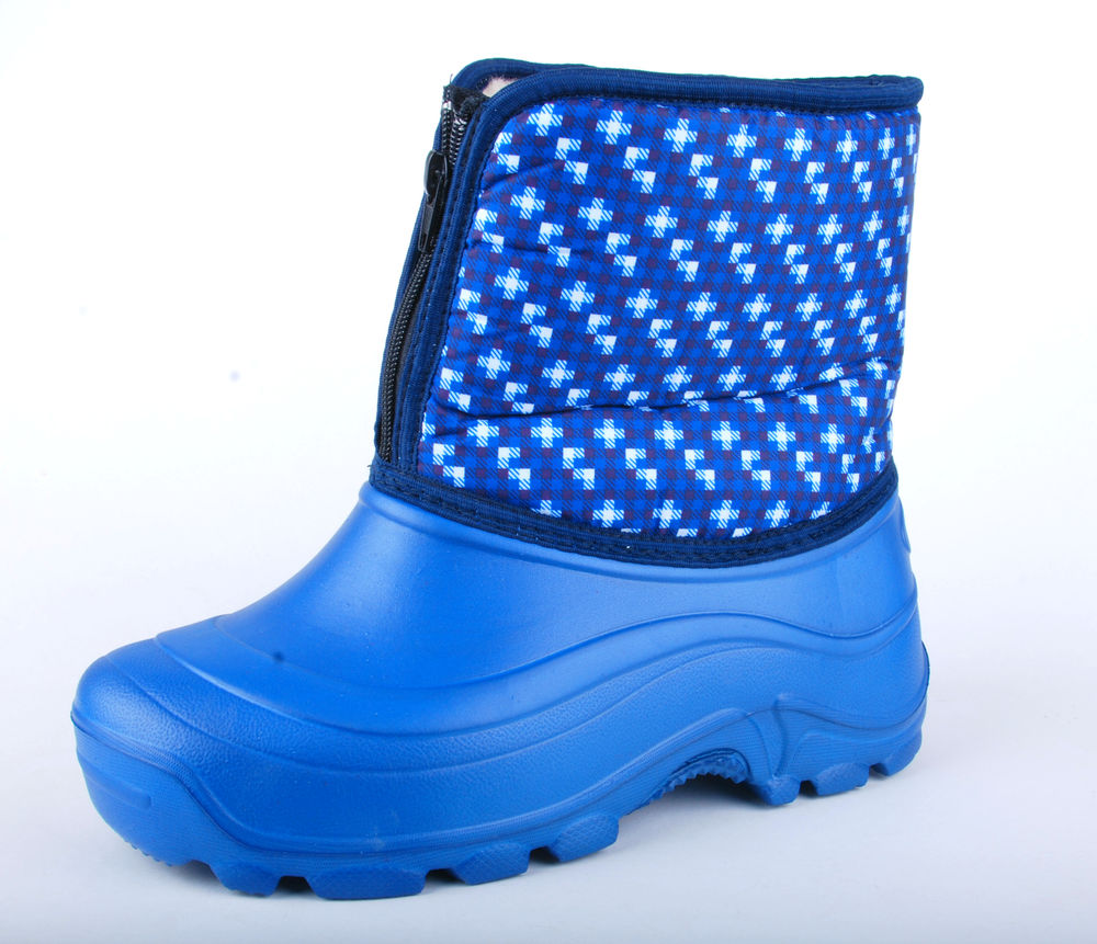 Полусапожки женские ЭВА комбинированные, на молнии, утеплённые