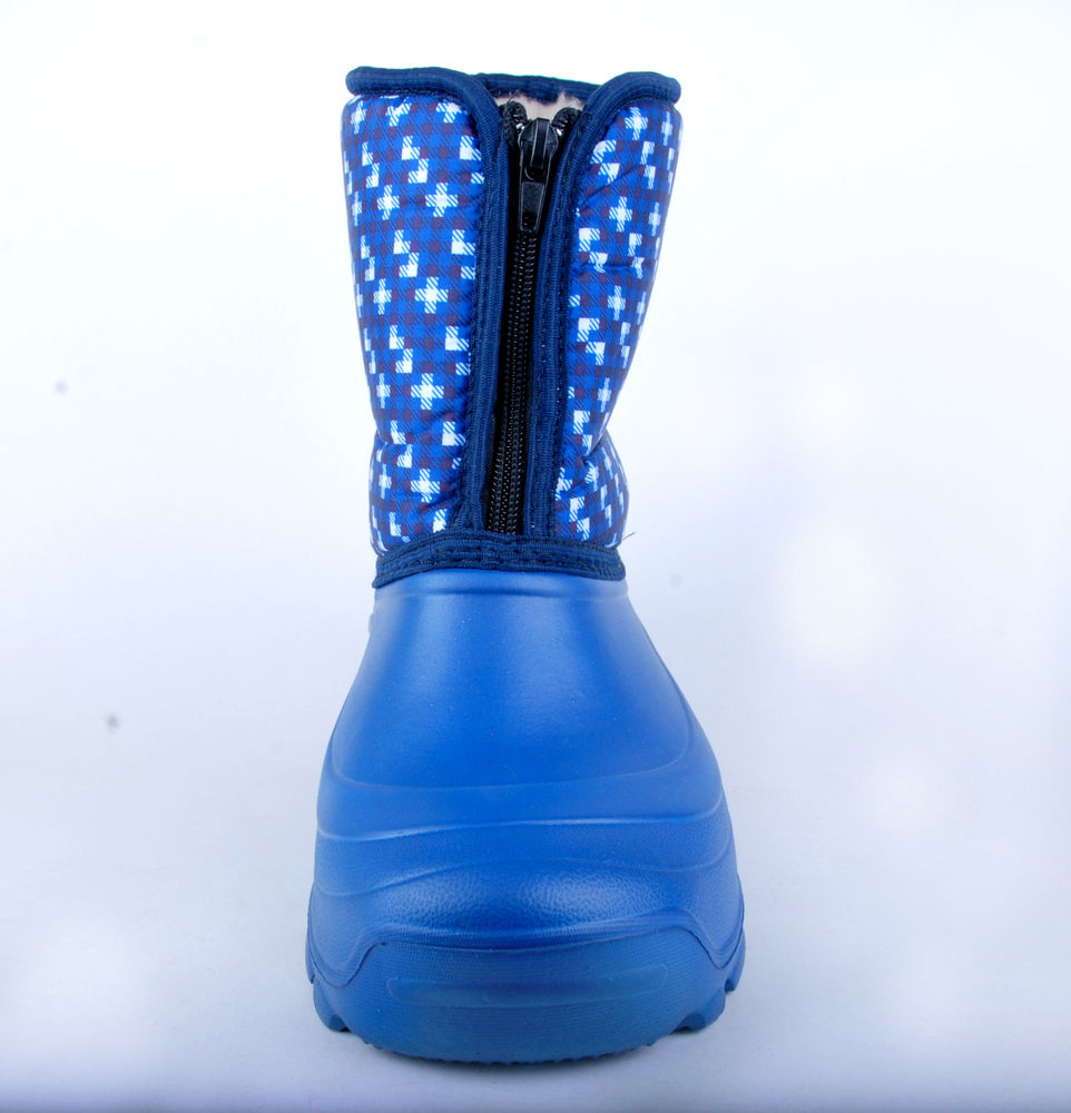 Полусапожки женские ЭВА комбинированные, на молнии, утеплённые