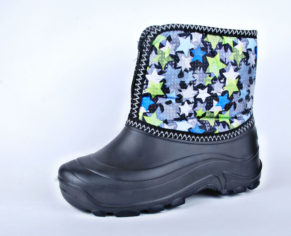 Полусапожки женские ЭВА комбинированные, на молнии, утеплённые