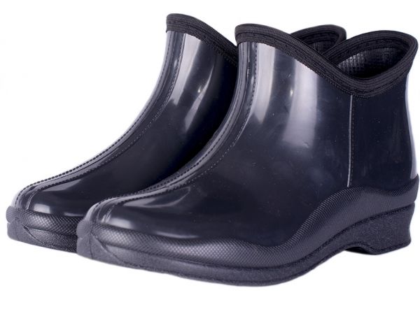 Галоши женские ПВХ высокие однотонные со стелькой