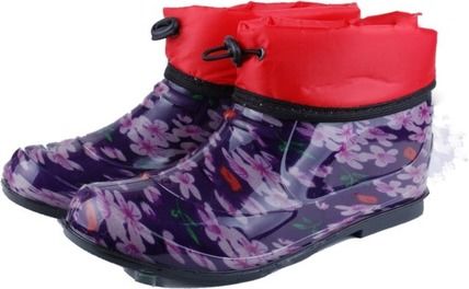  Галоши разноцветные ПВХ с надставкой, фиксатором, утепленные