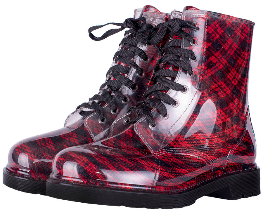 Ботинки женские разноцветные на шнуровке