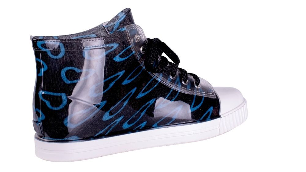 Кеды женские ПВХ разноцветные, на шнуровке, утепленные