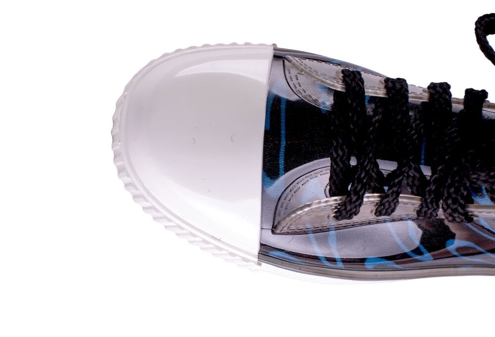 Кеды женские ПВХ разноцветные, на шнуровке, утепленные