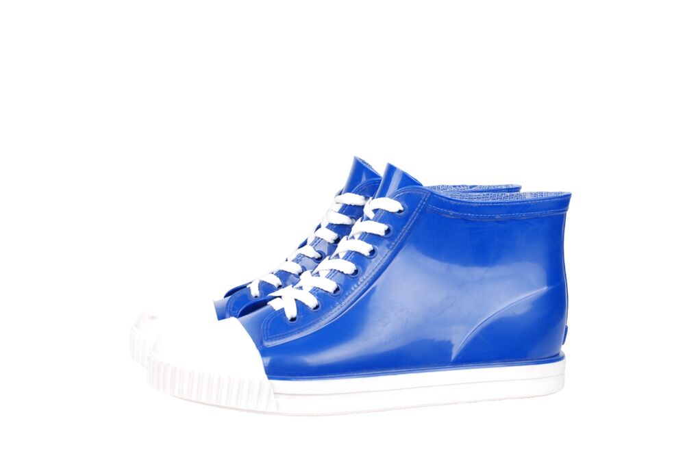 Кеды женские ПВХ однотонные на шнуровке, утепленные