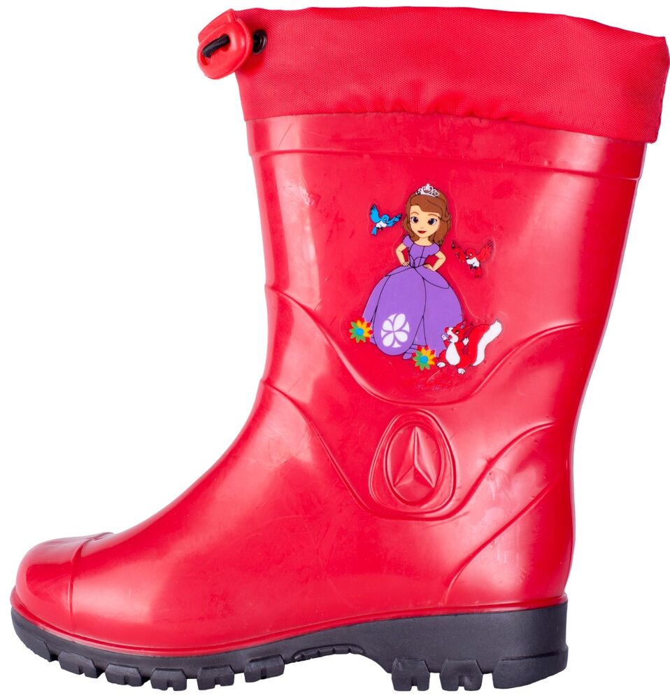 Сапоги детские из ПВХ однотонные  с наклейкой с надставкой с фиксатором, со съемным чулком