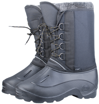 Сапоги мужские из ЭВА на шнуровке, с молнией, верхом из  Oxford 600 PU, термовкладышем (t до-45*С, 4