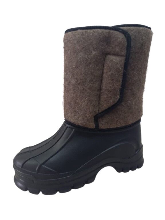 Сапоги мужские из ЭВА войлочные, на липучке, утепленные искусственным мехом