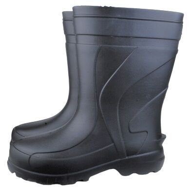 Сапоги мужские из ЭВА цельнолитые без надставки, со съемным вкладышем (1 слой - искусств. мех)  (t д