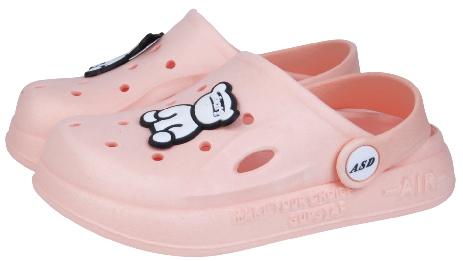 Обувь детская, сабо летнее из ЭВА (пантолеты) со съёмным декором       