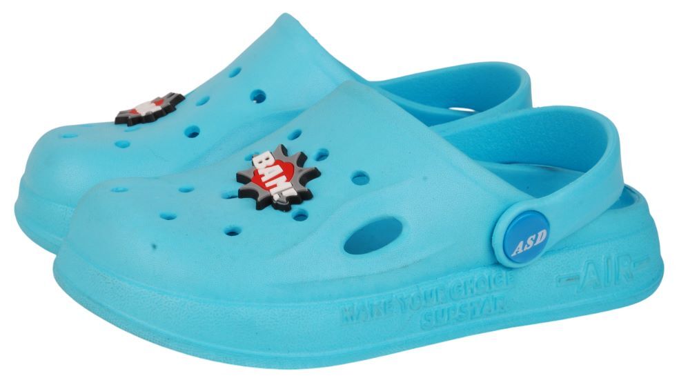 Обувь детская, сабо летнее из ЭВА (пантолеты) со съёмным декором       