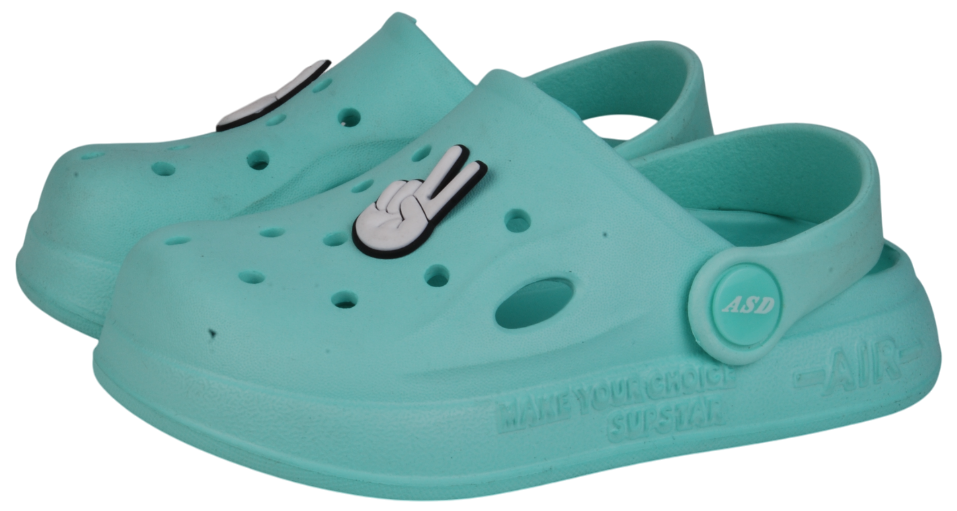 Обувь детская (подростковая)  Сабо летнее из ЭВА (пантолеты) с декором (джибитсы 1 комплект)