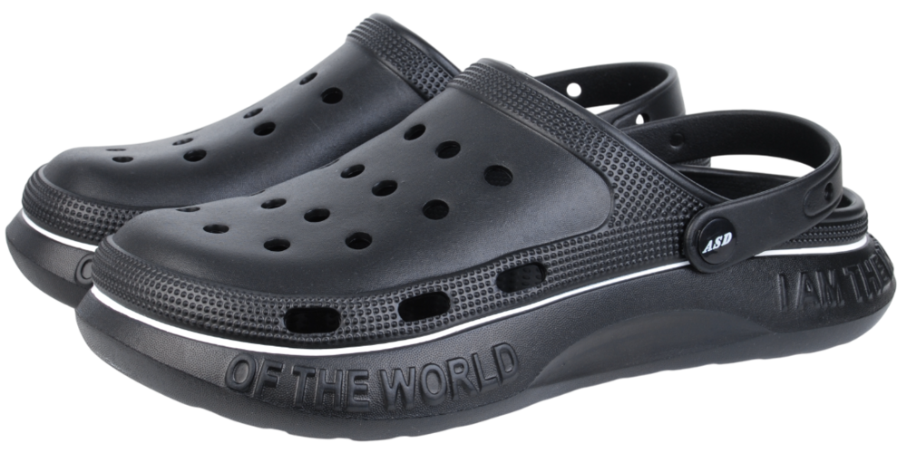 Обувь мужская, сабо летнее из ЭВА с декором (покраска полоса)