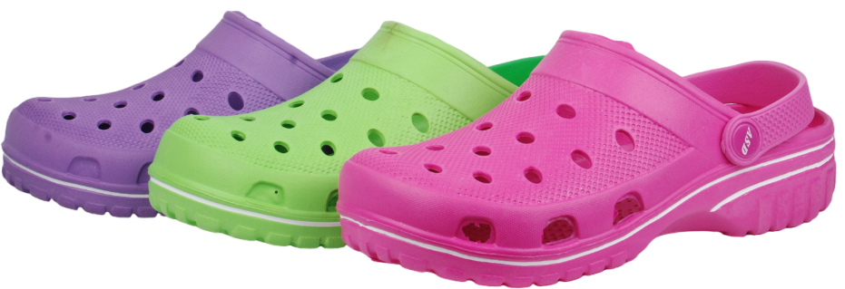 Обувь женская, сабо летнее из ЭВА с декором (покраска)