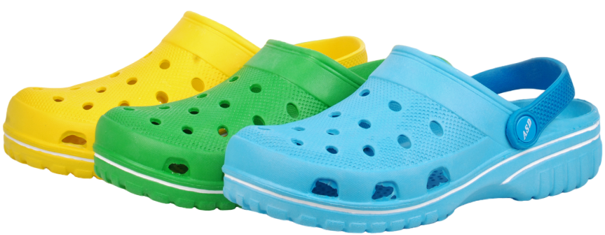 Обувь женская, сабо летнее из ЭВА с декором (покраска)