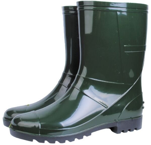 Сапоги мужские из ПВХ низкие однотонные, утепленные