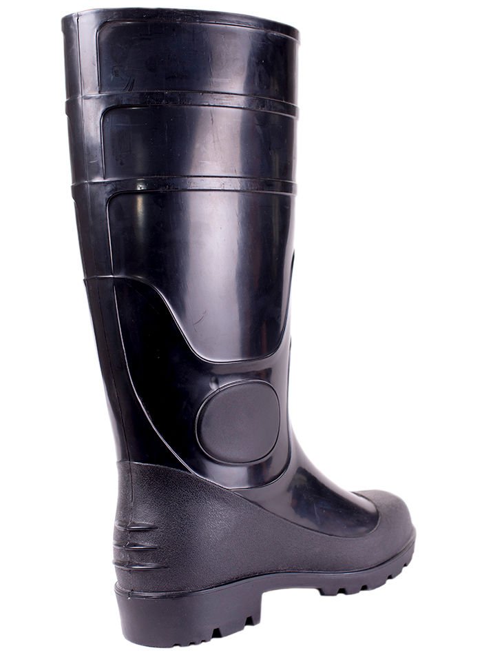 Сапоги мужские ПВХ высокие однотонные, утепленные