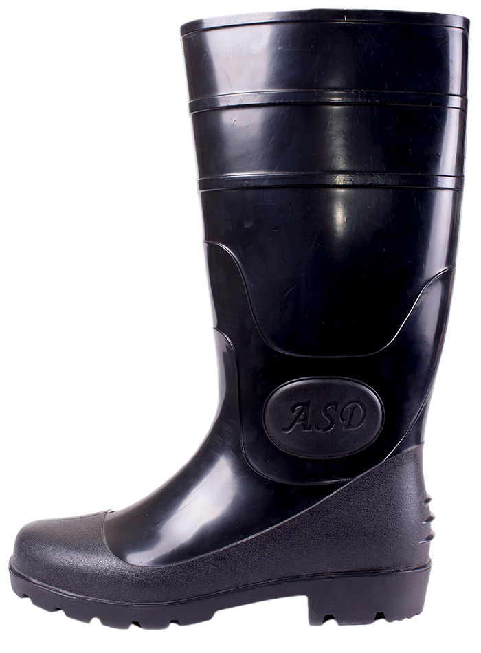 Сапоги мужские ПВХ высокие однотонные, утепленные