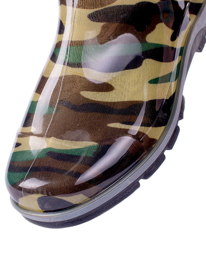 Сапоги мужские ПВХ средние камуфлированные, утепленные