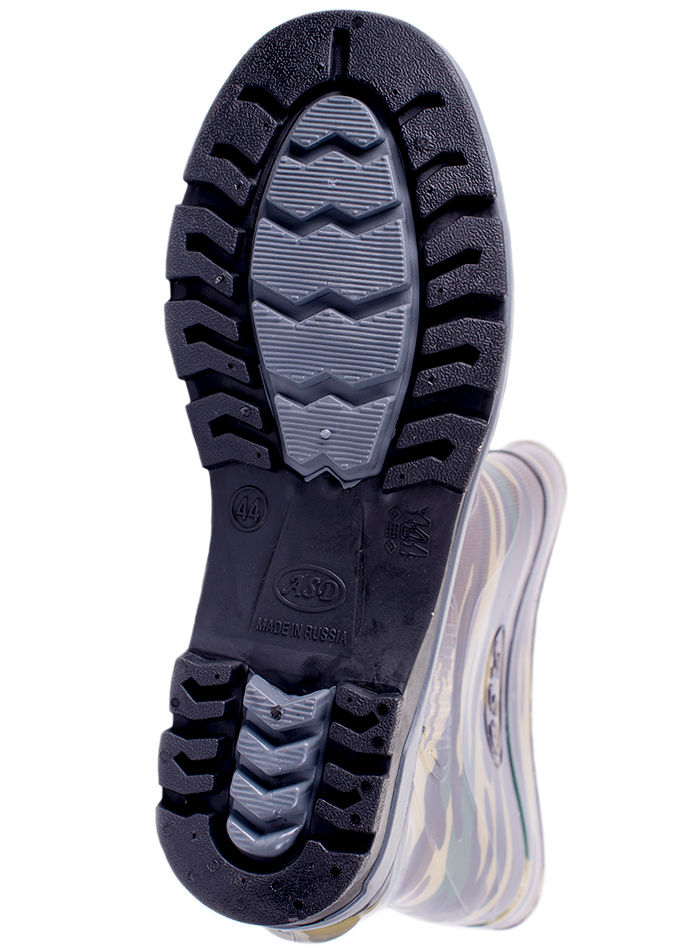 Сапоги мужские ПВХ средние камуфлированные, утепленные