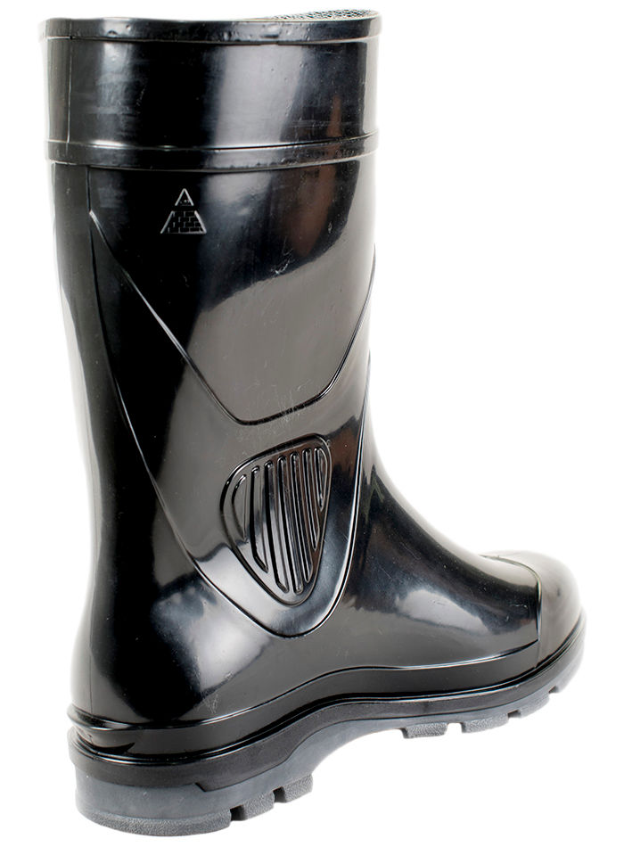 Сапоги мужские ПВХ средние однотонные, утепленные