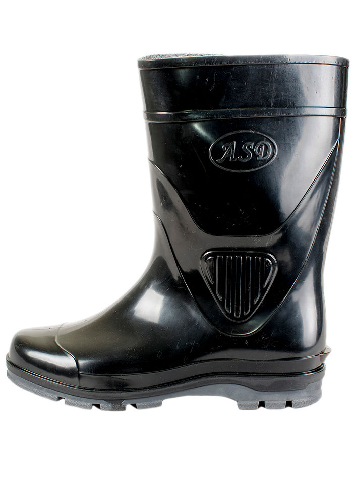 Сапоги мужские ПВХ средние однотонные, утепленные