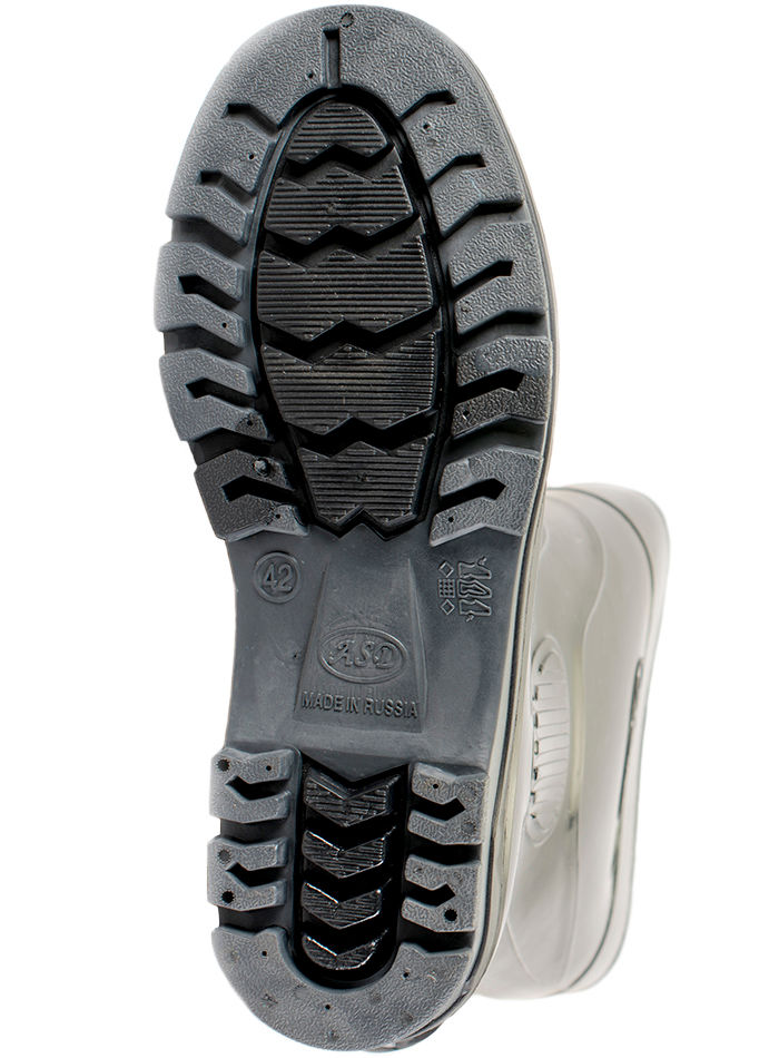 Сапоги мужские ПВХ средние однотонные, утепленные