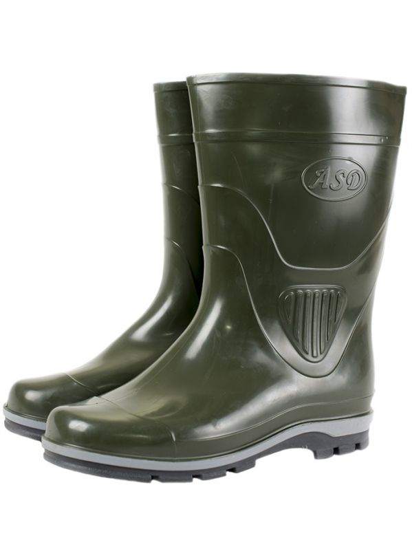 Сапоги мужские ПВХ средние однотонные, утепленные 