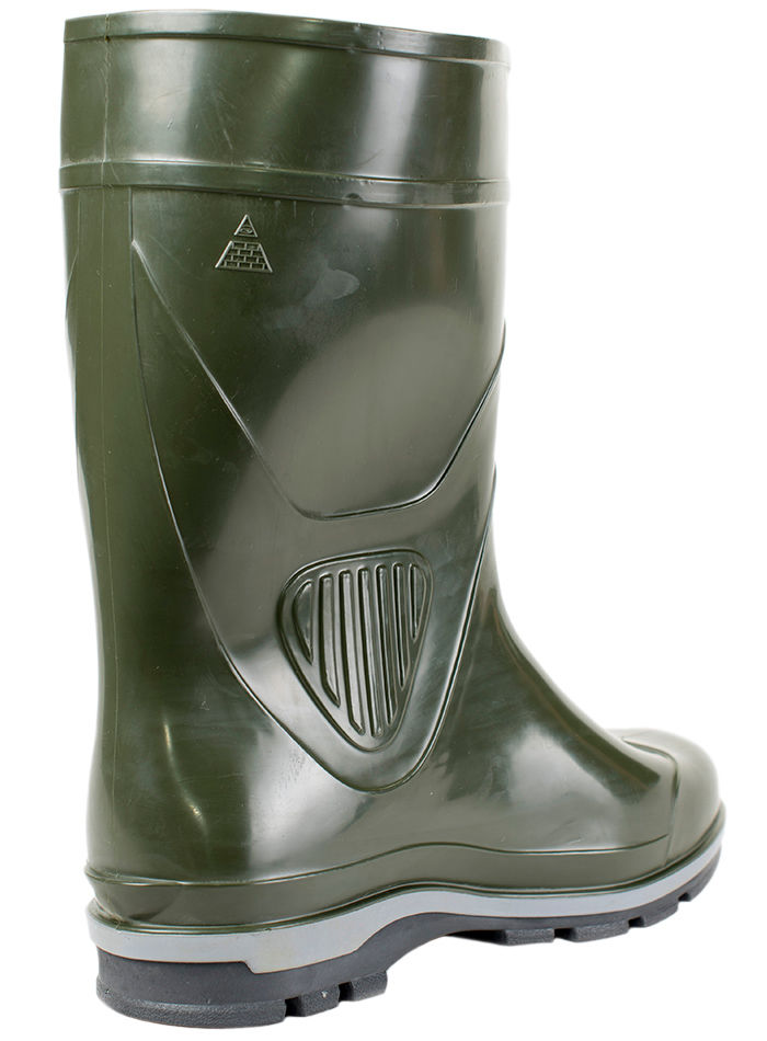 Сапоги мужские ПВХ средние однотонные, утепленные 