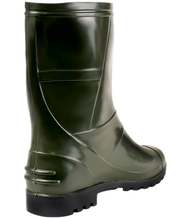 Сапоги мужские ПВХ низкие однотонные, утепленные