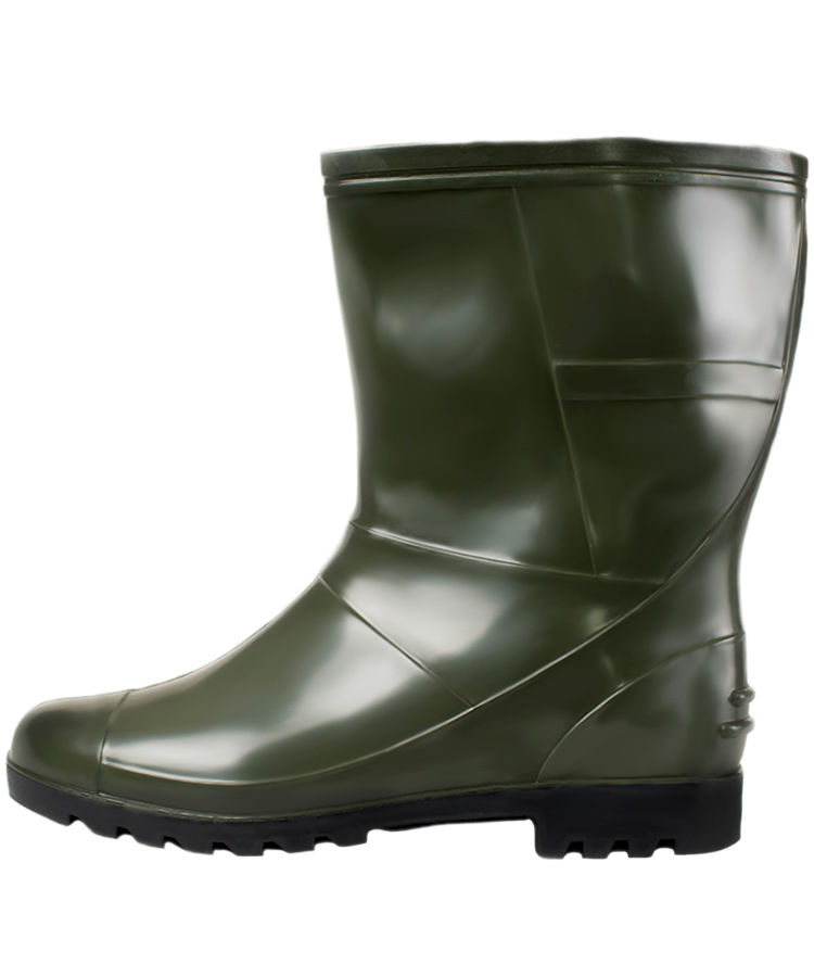 Сапоги мужские ПВХ низкие однотонные, утепленные